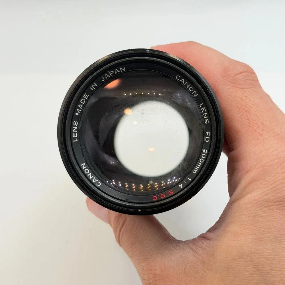 Canon FD 200mm f4 S.S.C. Telephoto Prime Lens Breech Lock Japan AS-IS Fungus